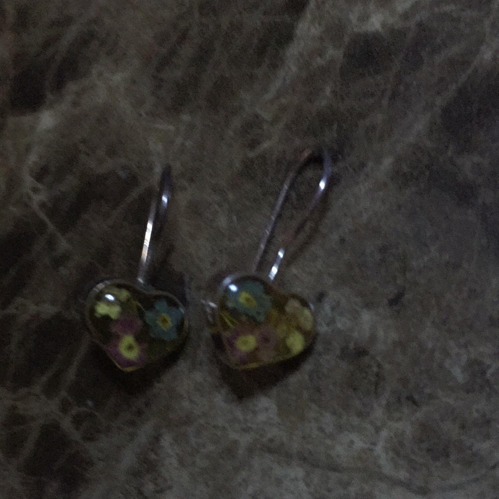 Handmade glass 925 earrings